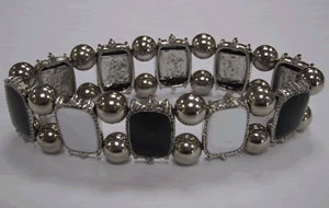 silver magnetic bracelet